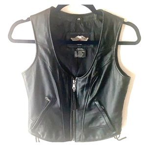 Harley Davidson leather vest